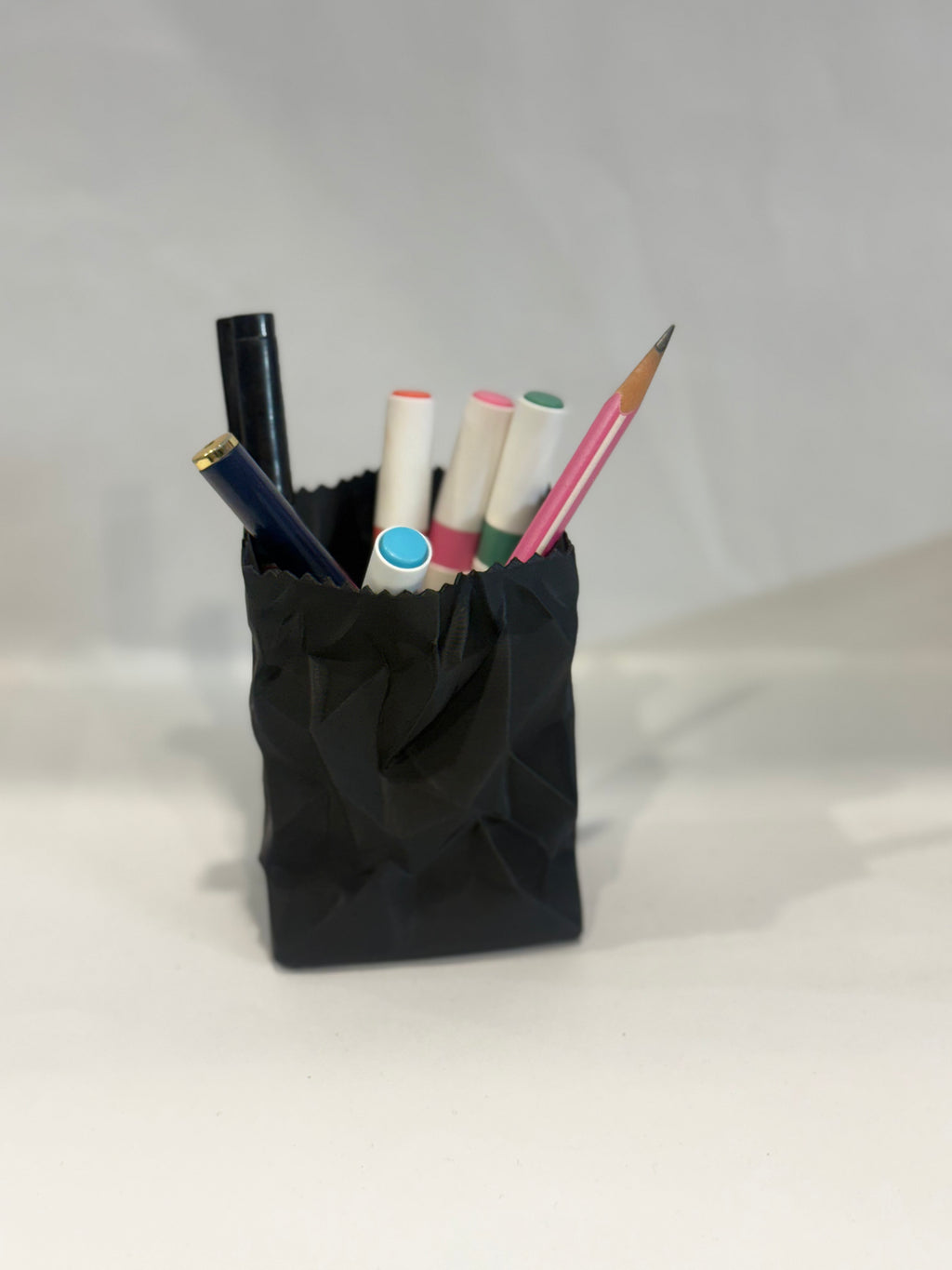 Elegant 3D Printed Pencil Cup | Aesthetic Study Table Gift Organizer