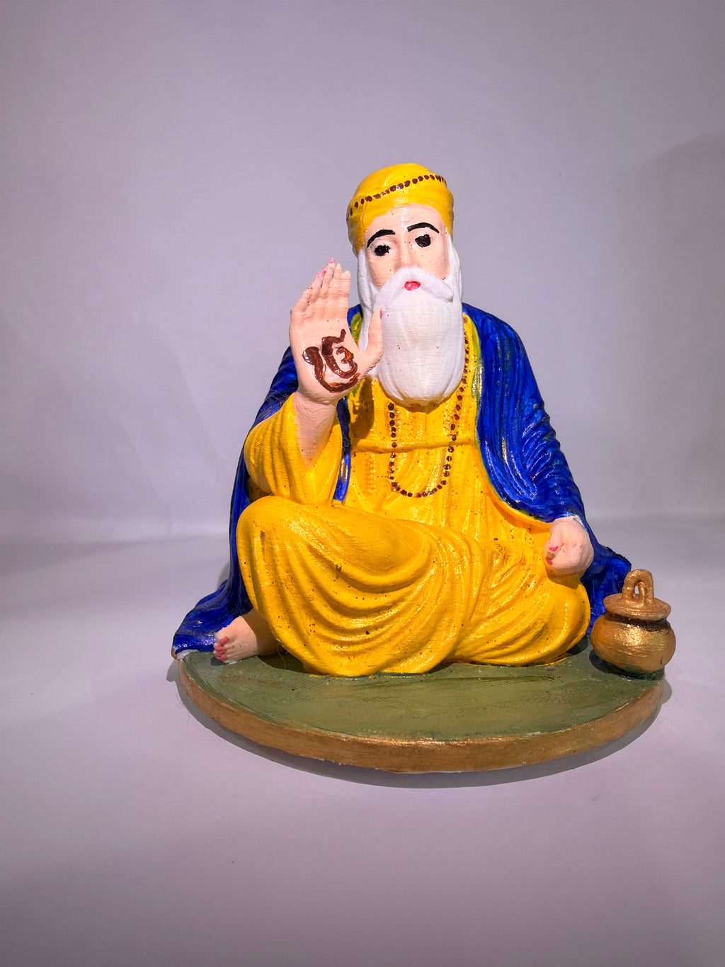 Custom 3D Printed & Hand-Painted Guru Nanak Dev Ji Figurine