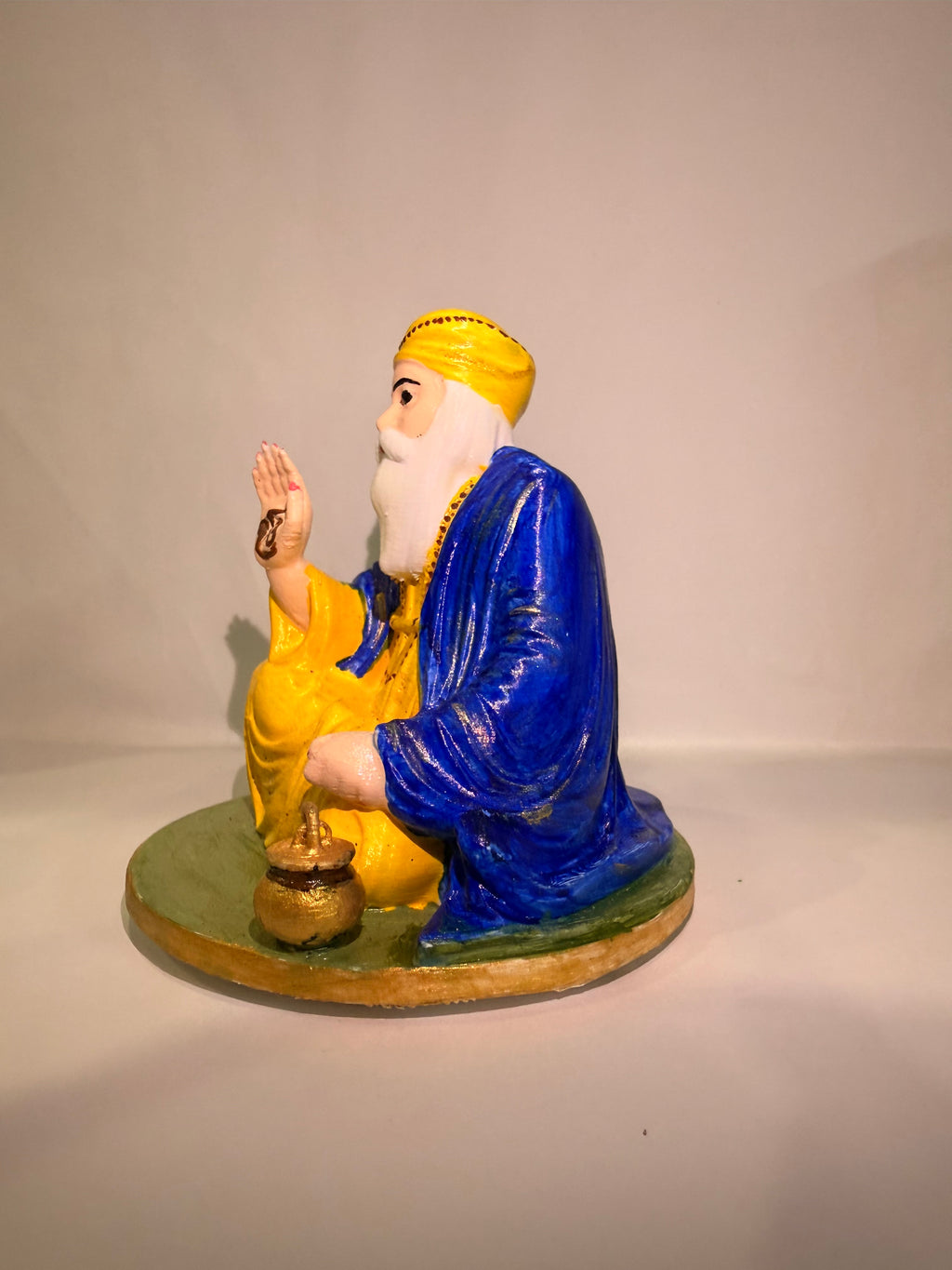Custom 3D Printed & Hand-Painted Guru Nanak Dev Ji Figurine